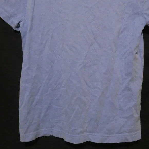 TOMMY HILFIGER | Custom Fit | medium | Light Blue Graphic Tee | 100% Cotton - Picture 12 of 13